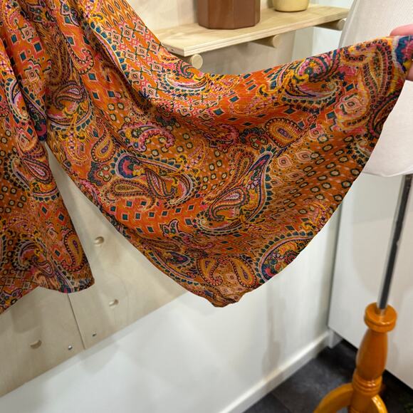 JESSICA SIMPSOM Monique Top Size 3X Kimono Sleeve Boho Top - Picture 6 of 10